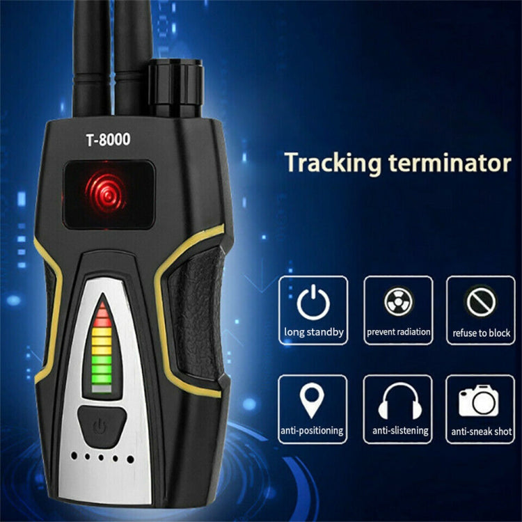 T8000 Wireless Signal Detector GPS Defense Location Finding Camera Anti-Candid Anti-Tracking Detection Instrument T8000 Wireless Signal Detector GPS Defense Location Finding Camera Anti-Candid Anti-Tracking Detection Instrument